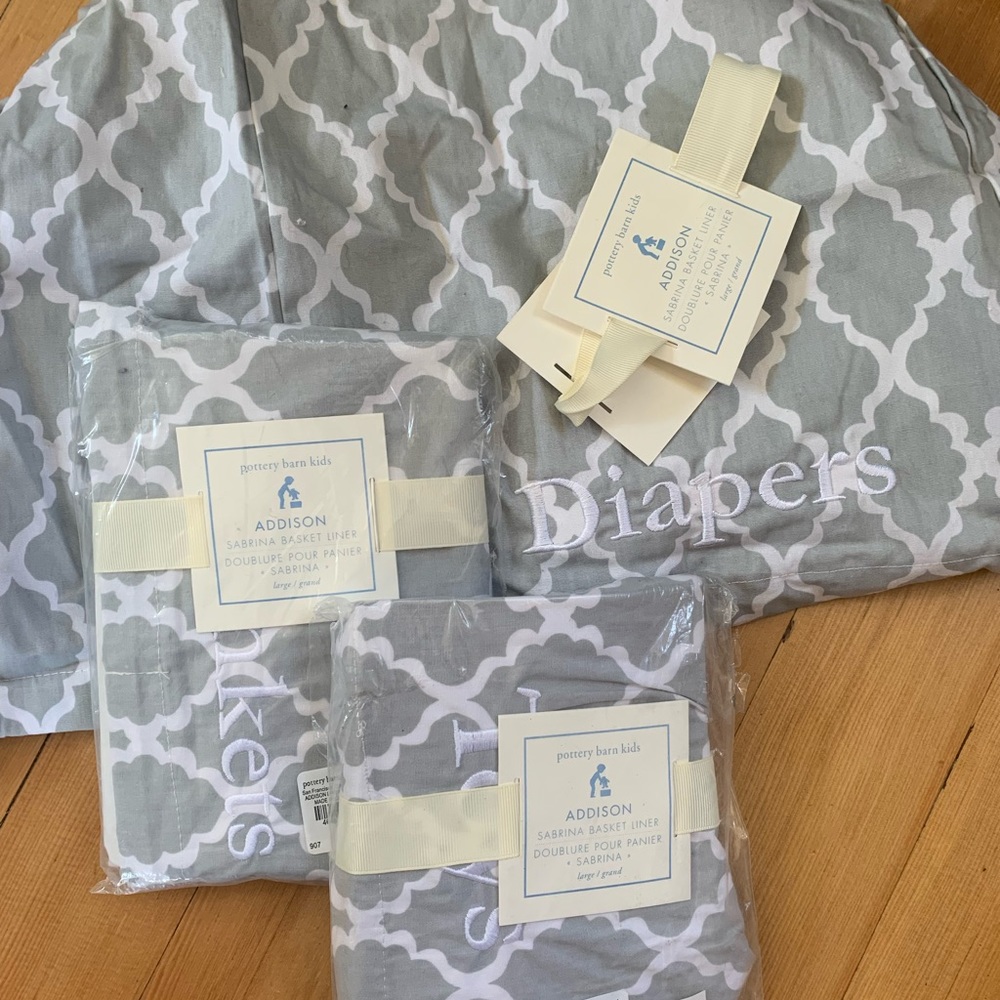 Pottery Barn Kids Nursery Basket Liners
